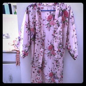 Epalaza silk floral robe